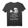 Dart und Bier darum bin ich hier - Lustiges Dartspieler T-Shirt mit Grunge-Effekt für Dartfans und Bierliebhaber