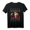 Ugly Christmas Santa Playing Darts 'Merry Dartsmas' - Lustiges Weihnachts-T-Shirt für Dartfans & Humorvolle Geschenkidee