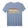 Dart T-Shirt - Klassisch geschnitten, doppelt genähter Saum für Fans und Sportbegeisterte