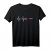 Dart Herzschlag EKG Herzlinie T-Shirt - Für Frauen, Mädchen & Dartfans, Perfekt für Turniere & Freizeit