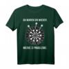 Da Waren Sie Meine 3 Probleme Darten Dartscheibe T-Shirt – Lustiges Dart Spruch Shirt für Dartspieler und Fans