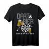 Lustiges Dart und Bier Herren Geschenk - Dartspieler T-Shirt für Geburtstag, Vatertag & als Überraschung für Dartfans