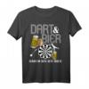 Lustiges Dart und Bier Herren Geschenk - Dartspieler T-Shirt für Geburtstag, Vatertag & als Überraschung für Dartfans