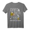 Lustiges Dart und Bier Herren Geschenk - Dartspieler T-Shirt für Geburtstag, Vatertag & als Überraschung für Dartfans