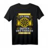 Herren Dart T-Shirt mit Dartboard und Bier Motiv – Perfektes Geschenk für Dartfans und Darten Liebhaber