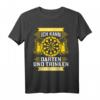 Herren Dart T-Shirt mit Dartboard und Bier Motiv – Perfektes Geschenk für Dartfans und Darten Liebhaber