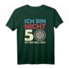 Ich Bin Nicht 50, Ich Bin Bullseye - Lustiges Dart T-Shirt für Dartspieler, Dartfans und Dartliebhaber zum Geburtstag, Weihnachten & Dart Turnier