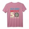 Ich Bin Nicht 50, Ich Bin Bullseye - Lustiges Dart T-Shirt für Dartspieler, Dartfans und Dartliebhaber zum Geburtstag, Weihnachten & Dart Turnier
