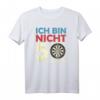 Ich Bin Nicht 50, Ich Bin Bullseye - Lustiges Dart T-Shirt für Dartspieler, Dartfans und Dartliebhaber zum Geburtstag, Weihnachten & Dart Turnier