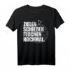 Zielen Schießen Fluchen Dart T-Shirt – Lustiges Design für Dartspieler, Fans und Turnierteilnehmer als Geschenk