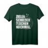 Zielen Schießen Fluchen Dart T-Shirt – Lustiges Design für Dartspieler, Fans und Turnierteilnehmer als Geschenk