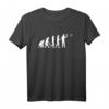 Evolution of Dart T-Shirt mit Spruch - Klassisch geschnitten, doppelt genähter Saum, perfekt für Dartspieler und Dartfans