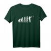 Evolution of Dart T-Shirt mit Spruch - Klassisch geschnitten, doppelt genähter Saum, perfekt für Dartspieler und Dartfans