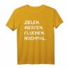 Zielen Werfen Fluchen Nochmal - Lustiges Dart T-Shirt für Dartspieler & Fans, Geschenkidee für Damen, Herren & Kinder zu Weihnachten & Geburtstag