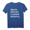 Zielen Werfen Fluchen Nochmal - Lustiges Dart T-Shirt für Dartspieler & Fans, Geschenkidee für Damen, Herren & Kinder zu Weihnachten & Geburtstag