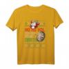Hässliches Weihnachts-Darts T-Shirt - Lustiges Ugly Christmas Outfit mit Bier trinkendem Weihnachtsmann, Dartpfeilen & Dartscheibe, perfekt für Weihnachtsfeiern & Darts Training