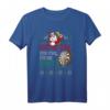 Hässliches Weihnachts-Darts T-Shirt - Lustiges Ugly Christmas Outfit mit Bier trinkendem Weihnachtsmann, Dartpfeilen & Dartscheibe, perfekt für Weihnachtsfeiern & Darts Training