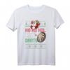Hässliches Weihnachts-Darts T-Shirt - Lustiges Ugly Christmas Outfit mit Bier trinkendem Weihnachtsmann, Dartpfeilen & Dartscheibe, perfekt für Weihnachtsfeiern & Darts Training