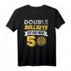 Double Bullseye 50. Geburtstag Geschenkidee Darts Darter T-Shirt - Humorvolles Fan Outfit für Dartspieler & Dartfans