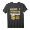Double Bullseye 50. Geburtstag Geschenkidee Darts Darter T-Shirt - Humorvolles Fan Outfit für Dartspieler & Dartfans