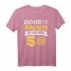 Double Bullseye 50. Geburtstag Geschenkidee Darts Darter T-Shirt - Humorvolles Fan Outfit für Dartspieler & Dartfans