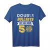 Double Bullseye 50. Geburtstag Geschenkidee Darts Darter T-Shirt - Humorvolles Fan Outfit für Dartspieler & Dartfans