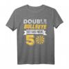 Double Bullseye 50. Geburtstag Geschenkidee Darts Darter T-Shirt - Humorvolles Fan Outfit für Dartspieler & Dartfans