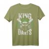 King of Darts - Retro Schädel & Dartscheibe Herren T-Shirt mit Sprüchen für Dartspieler & Dartfans, perfekt als Vintage Geschenk zum Geburtstag & Dartturnier