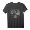 Vintage Dart Totenkopf Dartpfeile T-Shirt – Perfekt für Hobby Dartspieler & Dart Turniere, Geschenkidee für Freunde & Familie