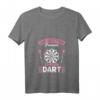 Damen Die Besten Frauen spielen Dart T-Shirt mit V-Ausschnitt – Perfekt für Dartturniere, Hobbyspieler & Dartfans