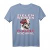 Zielen werfen fluchen nochmal - Lustiges Darts T-Shirt mit Totenkopf Motiv für Dartfans, Freunde & Familie als Geschenk zu Geburtstag, Weihnachten & mehr