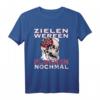 Zielen werfen fluchen nochmal - Lustiges Darts T-Shirt mit Totenkopf Motiv für Dartfans, Freunde & Familie als Geschenk zu Geburtstag, Weihnachten & mehr