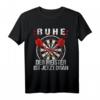 Ruhe Der Meister Ist Jetzt Dran Dartspieler T-Shirt - Lustiges Dart Design für Männer, Papas & Opas