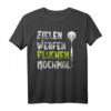Lustiges Dart T-Shirt - Zielen, Werfen, Fluchen Geschenk für Dartspieler & Fans zu Weihnachten & Geburtstag