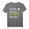 Lustiges Dart T-Shirt - Zielen, Werfen, Fluchen Geschenk für Dartspieler & Fans zu Weihnachten & Geburtstag
