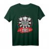Darts 180er Dartscheibe 180 in Dart Design - Geschenkidee für Dartspieler, Dart Fans & Hobby-Dartspieler
