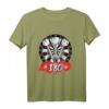 Darts 180er Dartscheibe 180 in Dart Design - Geschenkidee für Dartspieler, Dart Fans & Hobby-Dartspieler