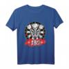 Darts 180er Dartscheibe 180 in Dart Design - Geschenkidee für Dartspieler, Dart Fans & Hobby-Dartspieler