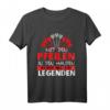 Mit den Pfeilen in den Händen werden Helden zu Legenden - Lustiges Dart T-Shirt als Geburtstagsgeschenk für Dartspieler, Profis und Dartfans