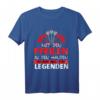 Mit den Pfeilen in den Händen werden Helden zu Legenden - Lustiges Dart T-Shirt als Geburtstagsgeschenk für Dartspieler, Profis und Dartfans
