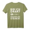 Dart Spruch T-Shirt 'Bin ich dran? Lustiges Dart Shirt' – Perfektes Geschenk für Dartspieler und Dartfans