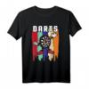 Lustiges Comic Dartscheibe T-Shirt mit Dartpfeilen – Perfekt für Dartspieler und Dartfans, originelles Geschenk für Dartabende