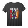 Lustiges Comic Dartscheibe T-Shirt mit Dartpfeilen – Perfekt für Dartspieler und Dartfans, originelles Geschenk für Dartabende