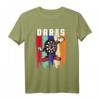 Lustiges Comic Dartscheibe T-Shirt mit Dartpfeilen – Perfekt für Dartspieler und Dartfans, originelles Geschenk für Dartabende