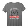 Herren 40 Geburtstag T-Shirt mit lustigem Dart Spruch – Perfektes Geschenk für Papa zum Geburtstag, Weihnachten & Vatertag