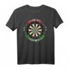 Die Welt ist doch ne Scheibe - Lustiges Dartspieler T-Shirt für Herren und Damen, perfekte Geschenkidee für Dartfans und Dartturniere
