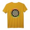 Die Welt ist doch ne Scheibe - Lustiges Dartspieler T-Shirt für Herren und Damen, perfekte Geschenkidee für Dartfans und Dartturniere