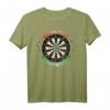Die Welt ist doch ne Scheibe - Lustiges Dartspieler T-Shirt für Herren und Damen, perfekte Geschenkidee für Dartfans und Dartturniere