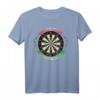Die Welt ist doch ne Scheibe - Lustiges Dartspieler T-Shirt für Herren und Damen, perfekte Geschenkidee für Dartfans und Dartturniere
