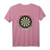 Die Welt ist doch ne Scheibe - Lustiges Dartspieler T-Shirt für Herren und Damen, perfekte Geschenkidee für Dartfans und Dartturniere